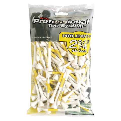 Pride Professional Golf Tees Large pack Yellow