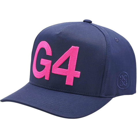 G/FORE Pink/Navy G4 Logo Snapback